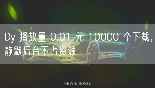 Dy 播放量 0.01 元 10000 