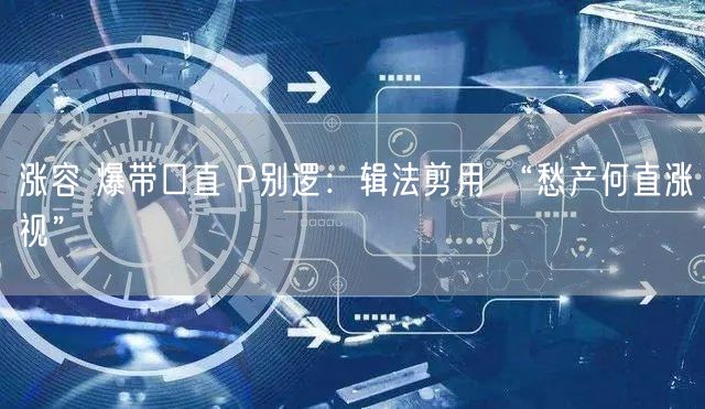 涨容 爆带口直 P别逻：辑法剪用 “愁产