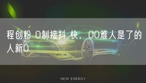 程创粉 0制接抖 快，00难人是了的人新