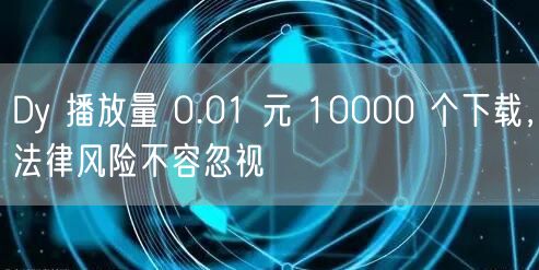 Dy 播放量 0.01 元 10000 