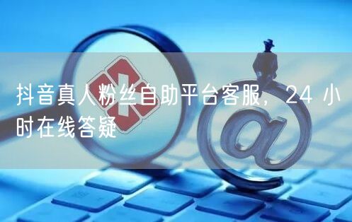抖音真人粉丝自助平台客服，24 小时在线