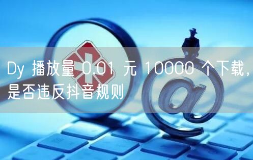 Dy 播放量 0.01 元 10000 