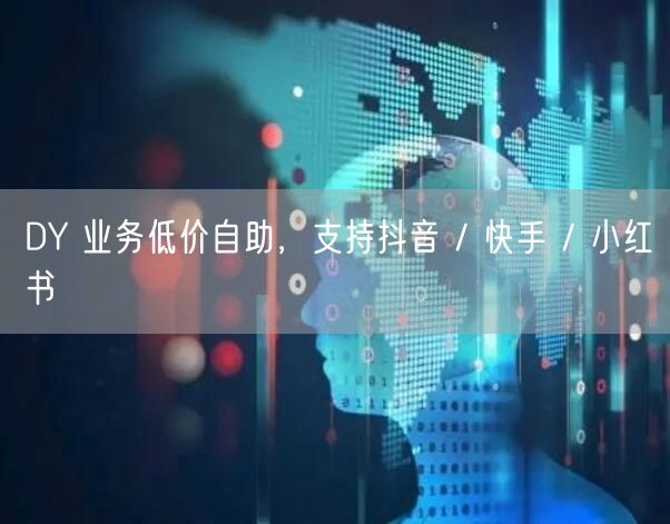 DY 业务低价自助，支持抖音 / 快手 
