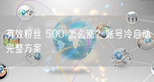 有效粉丝 500 怎么涨？账号冷启动完整